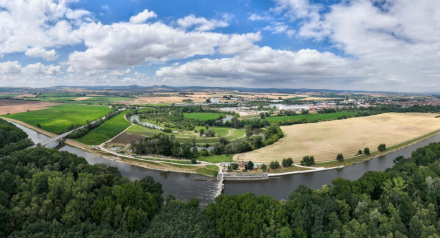 Finální pohled na dokončenou rekonstrukci slepých ramen řeky Moravy